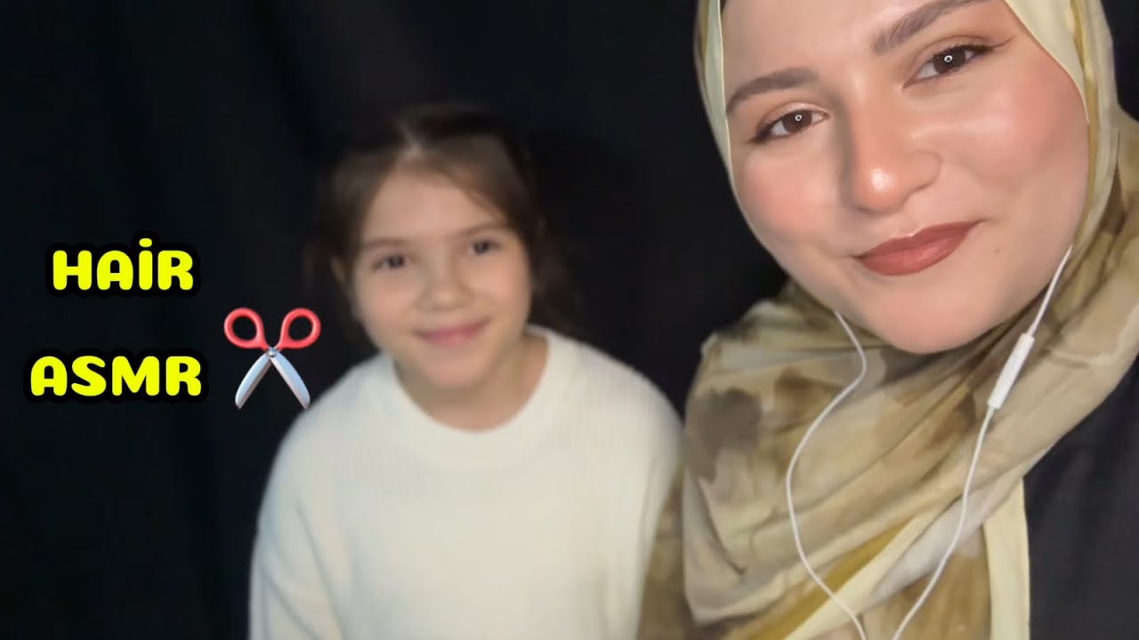 ASMR Hair Styling on My Sister 💆‍♀️✨ | Soft Sounds & Hair Brushing 