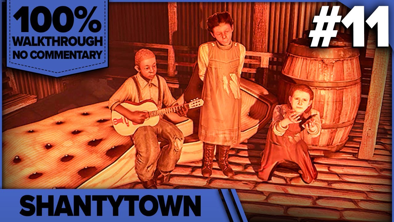 Bioshock Infinite 100% Cinematic Walkthrough (1999 Mode, All Collectibles) 11 SHANTYTOWN