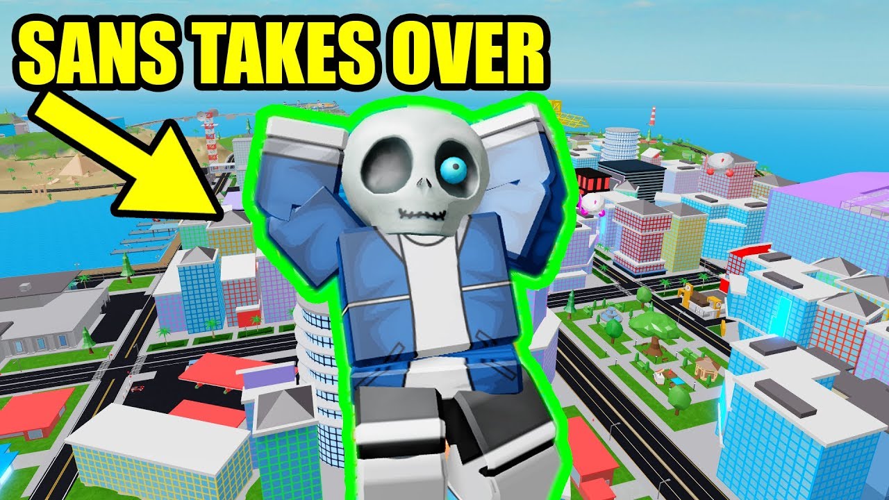 SANS TAKES OVER MAD CITY Roblox