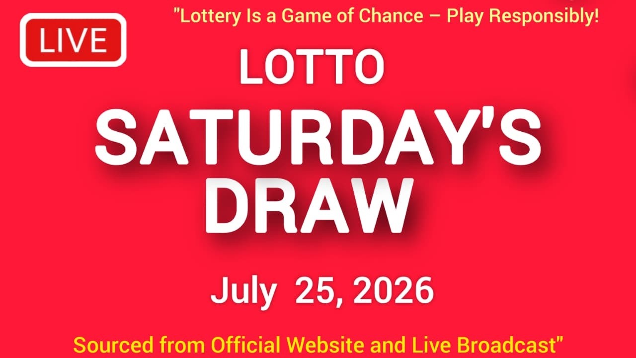 The National Lottery Lotto Draw Live results from Saturday 25 Jul 2026 | tonight lotto