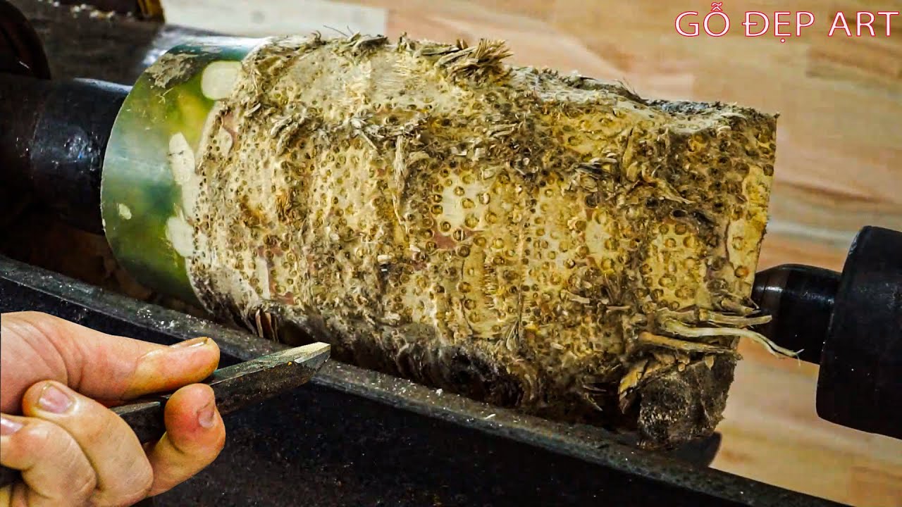 Cách Sáng Tạo Từ Gốc Cây Tre - Làm Ra Mẫu Lồng Đèn Cổ Xưa Rất Độc Lạ/ LH ĐẶT HÀNG ĐỒ GỖ: 0968852523