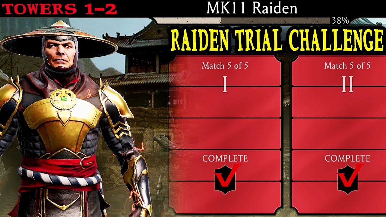 Mortal Kombat Mobile. Геймплей и обзор испытания Raiden Trial Challenge в MK11. Башни 1-2. Он ТАК...