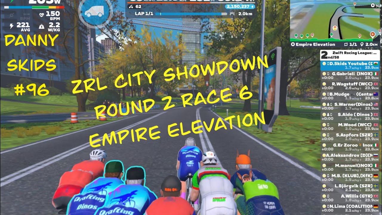 Zwift #96 ZRL Раунд 2 Гонка 6 Empire Elevation