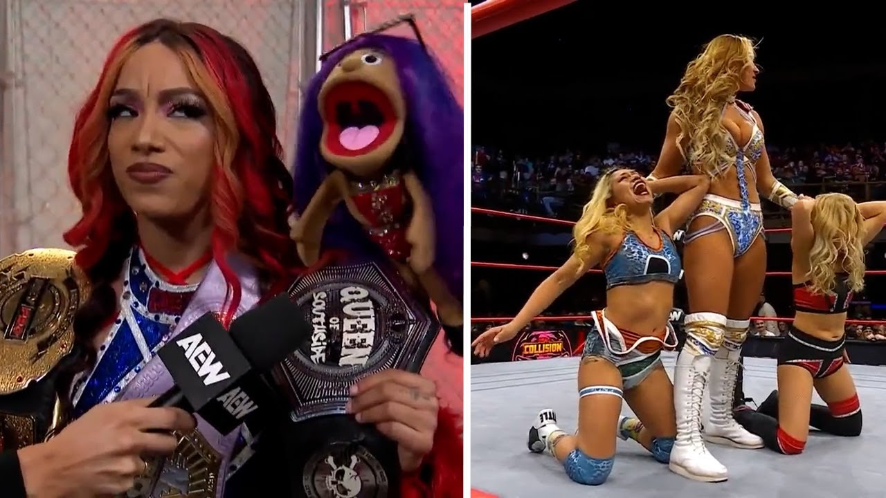 Megan Bayne has a handicap match after Mercedes Moné, Harley Cameron, & Mini Moné segment