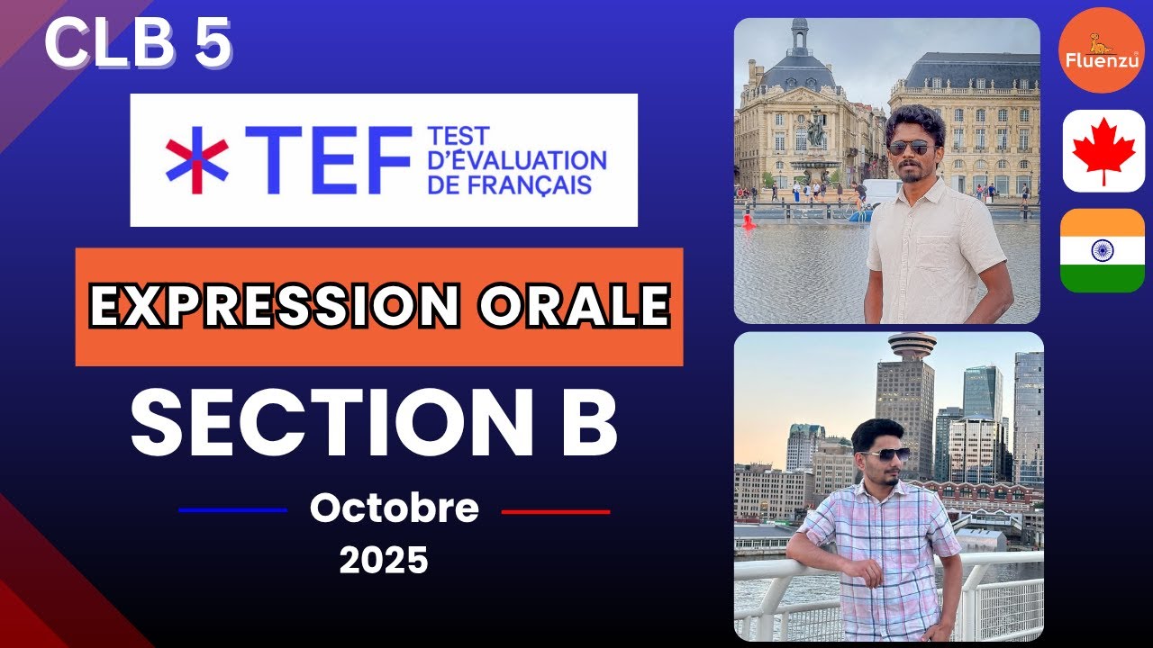 TEF Canada Speaking Part B | CLB 5 Mock Exam Practice 🎤