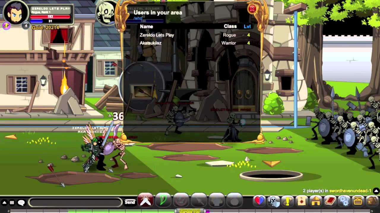 AQW Swordhaven Undead Part 1 Playthrough Guide