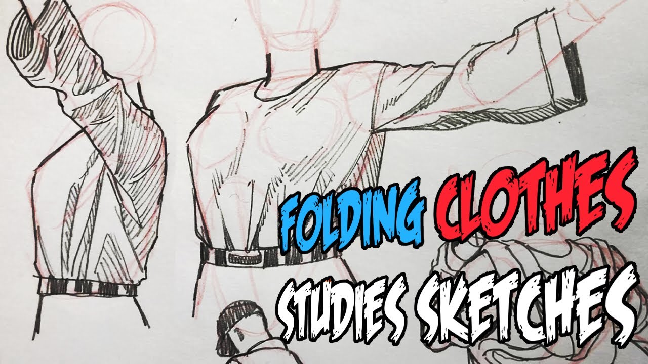 Drawing Clothing Folds Studies - Draw With Me