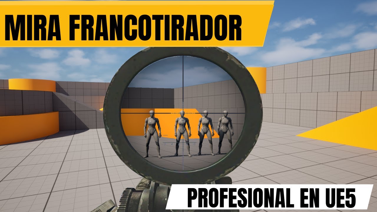 Apuntado estilo francotirador en Unreal Engine 5 (con Material m&aacute;gico)