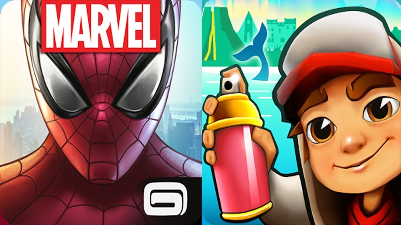MARVEL Spider Man Unlimited VS Subway Surfers Iceland Android Gameplay