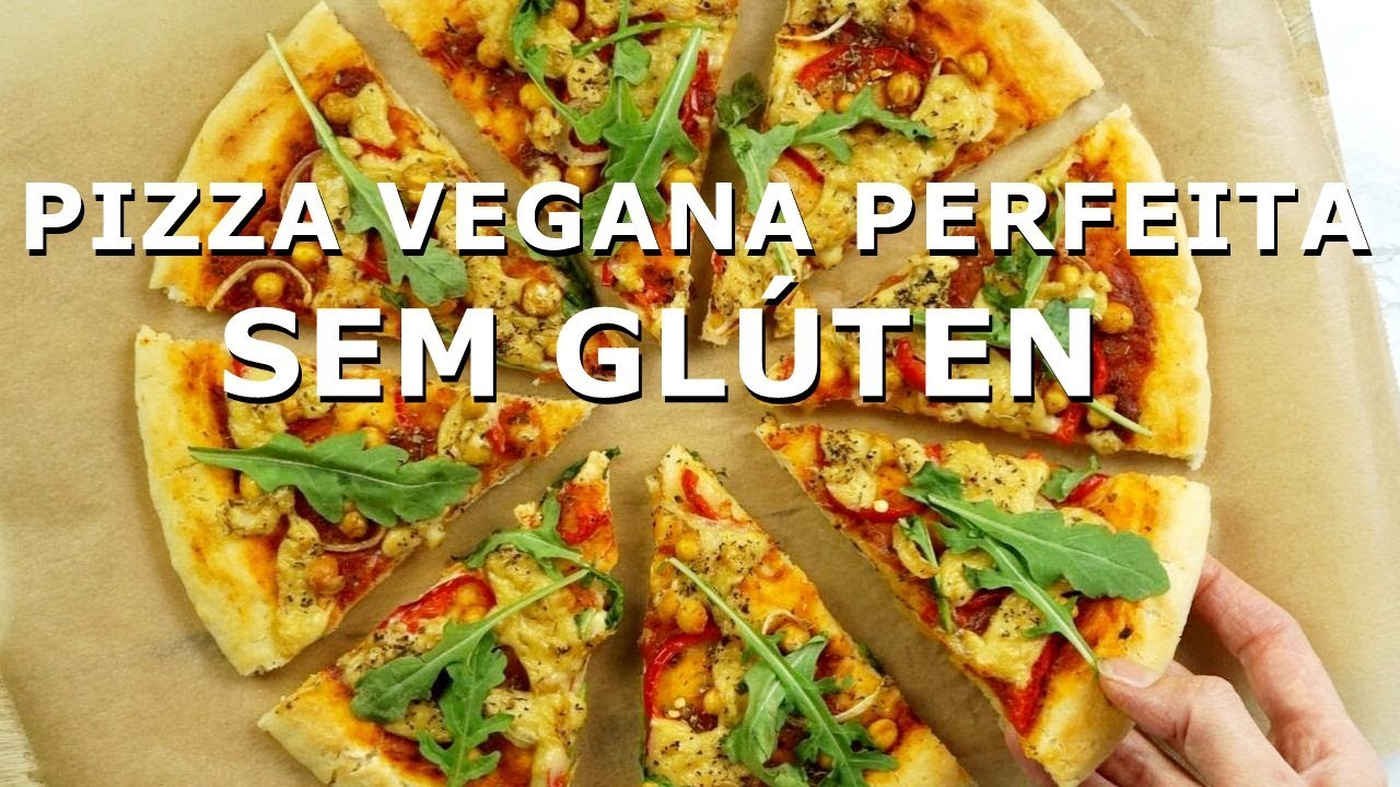 SEM GLÚTEN /PIZZA VEGANA PERFEITA /  com queijo de 3 minutos
