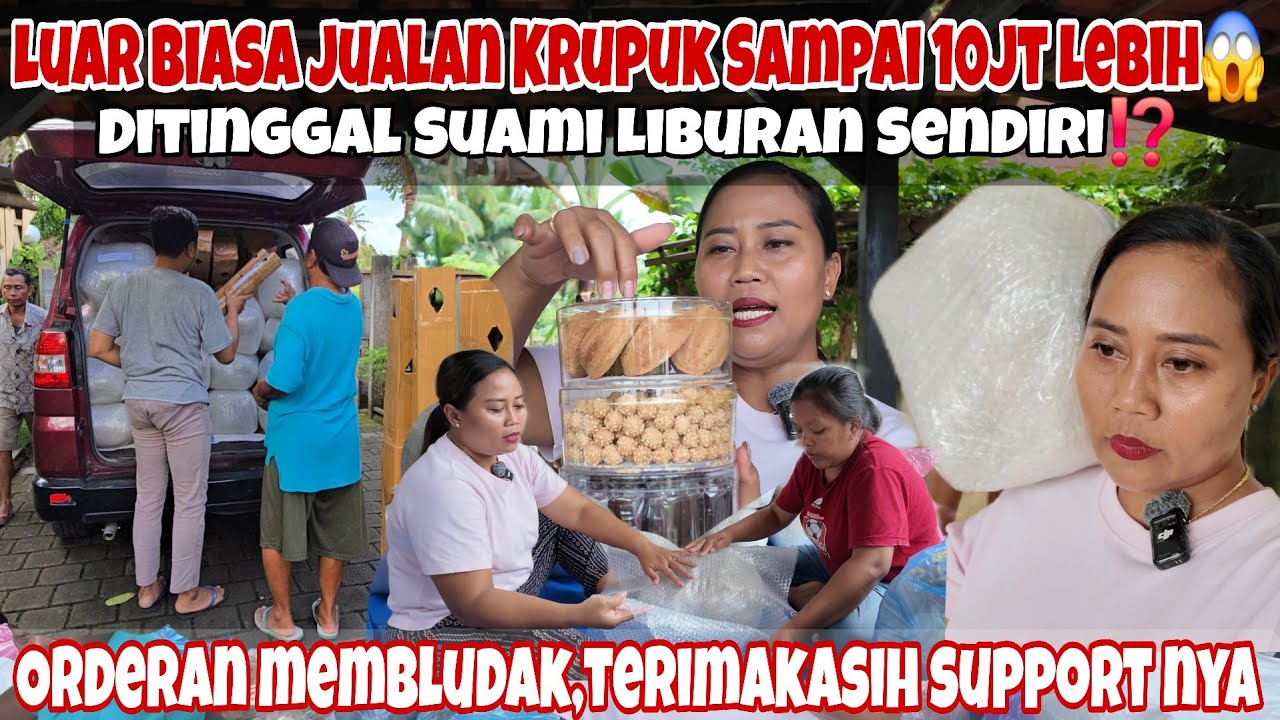 LUAR BIASA‼️PACKING KERUPUK 1 HARI DARI 10 JT LEBIH 😱 || SUAMI PACKING BAJU MAU LIBURAN LAGI 