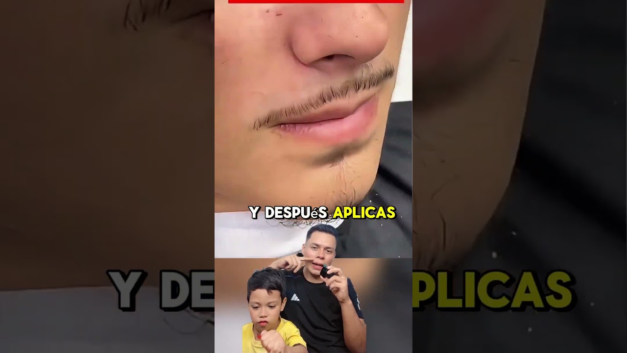 Como perfilar el bigote 😱😱 #barbershop #barbero #barber #profesional #barberia #barberlove #haircut