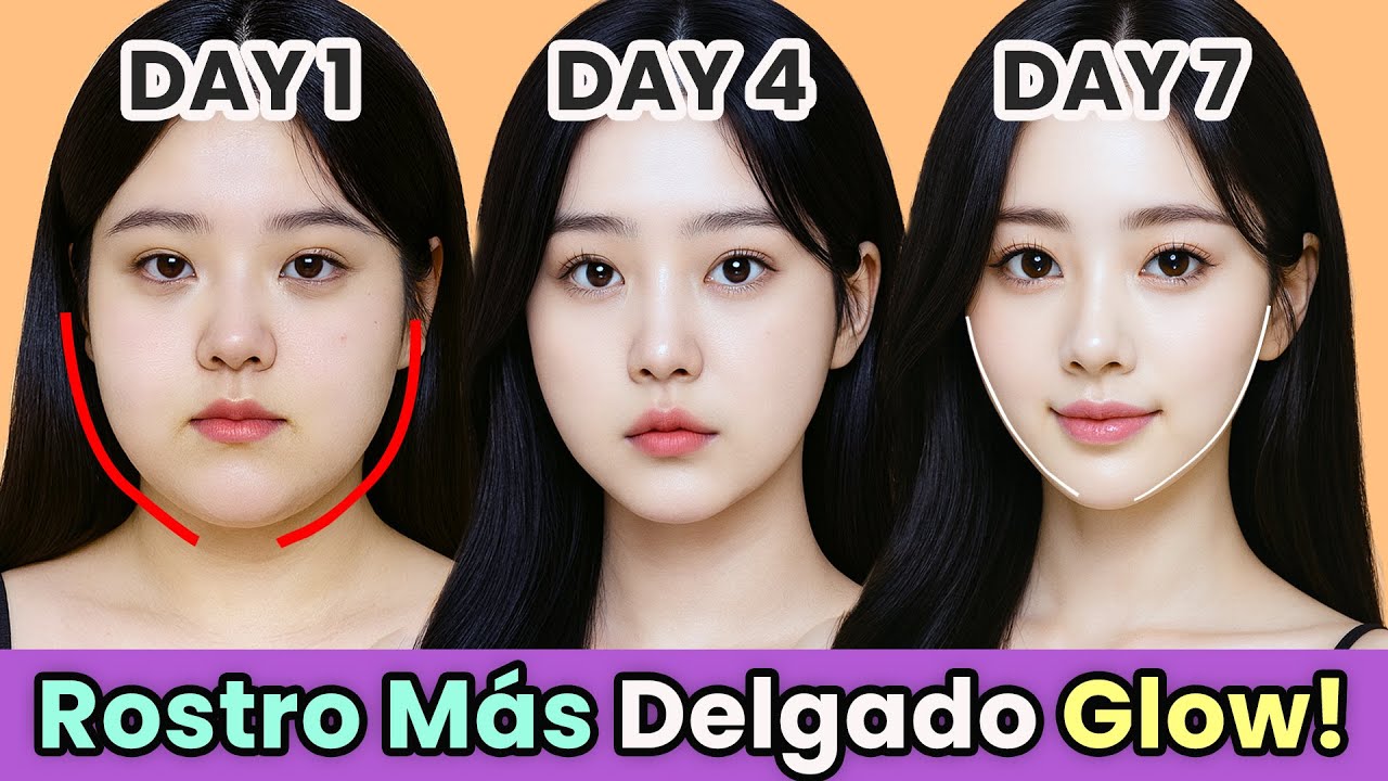 💖 Reto 7 D&iacute;as: &iexcl;Cara M&aacute;s Delgada! 🔥 Adi&oacute;s Papada y Mejillas Gorditas
