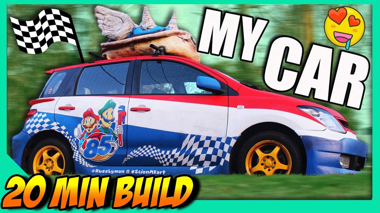 Custom car build in 20 Mins 🚗 | Scion Mario Kart Car