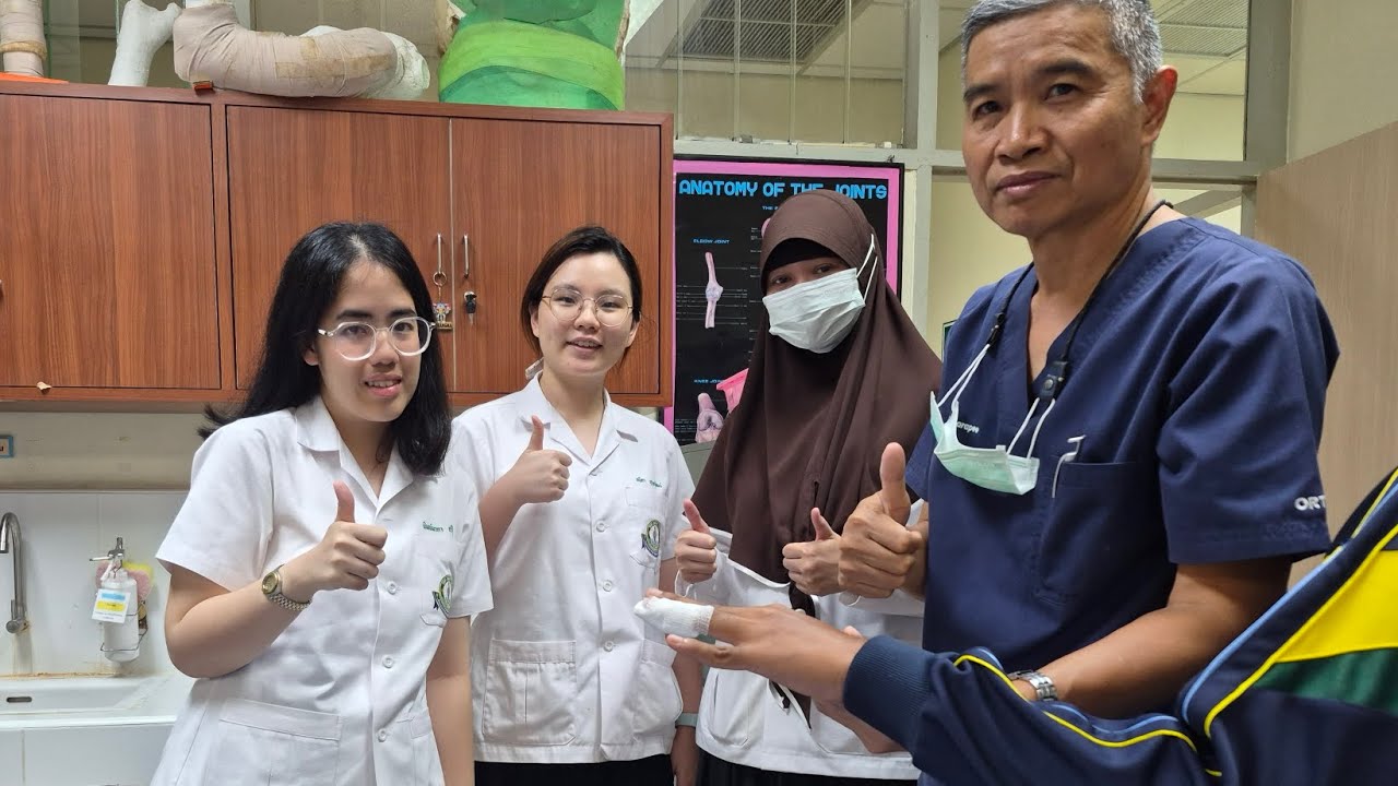 การใส่ Mallet Finger Splint 