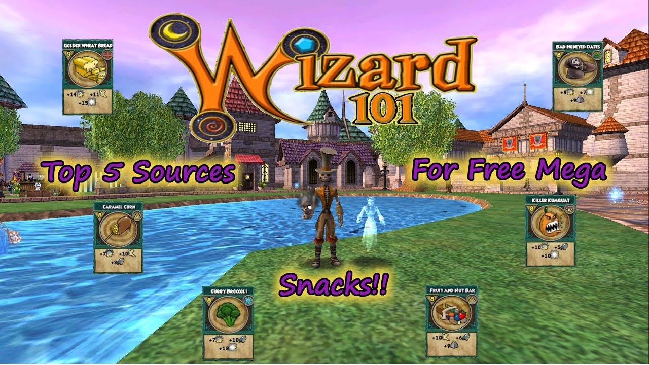 Wizard101 Top 5  Free Mega Snack Sources No Couch Potatoes or Boss Farming - PvP & Pets