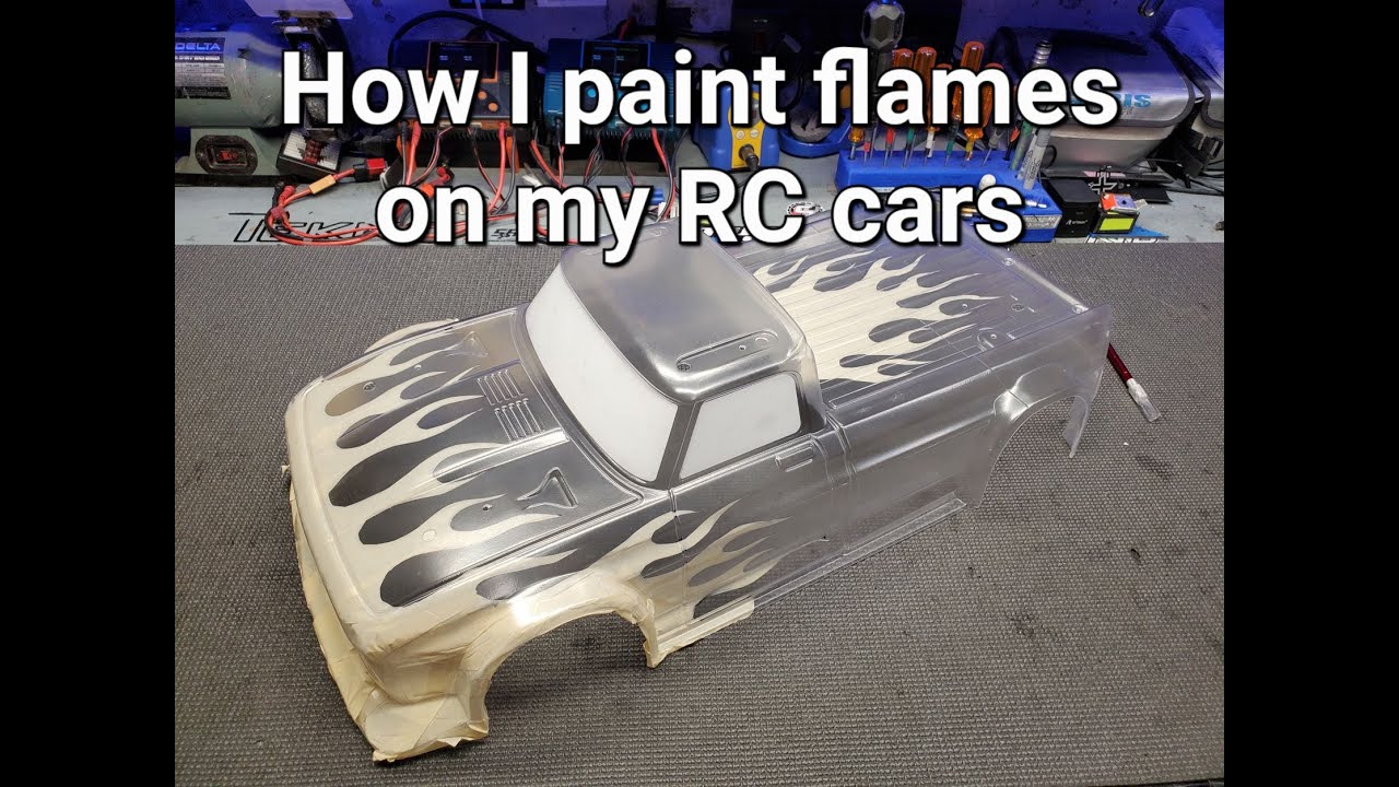 How I paint flames on my RC bodies