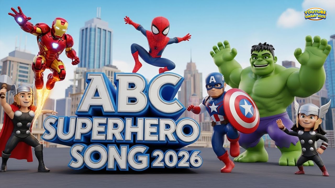 Superhero ABC Song 2026 | A to Z ABC Learning for Kids | Learn ABC with Superheroes | ABC Learning