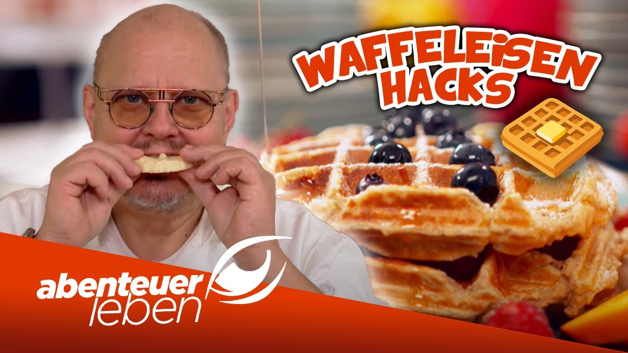 NÜTZLICHE Hacks rund um das WAFFELEISEN! 🧇🍔 - Achim macht den TEST| Abenteuer Leben | Kabel Eins