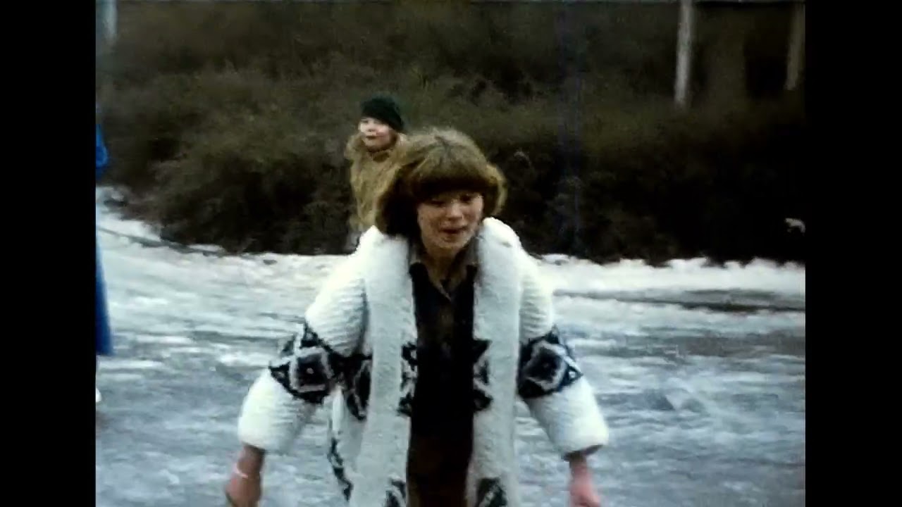 Schaatsen in de  van Speykstraat Lisse 1979