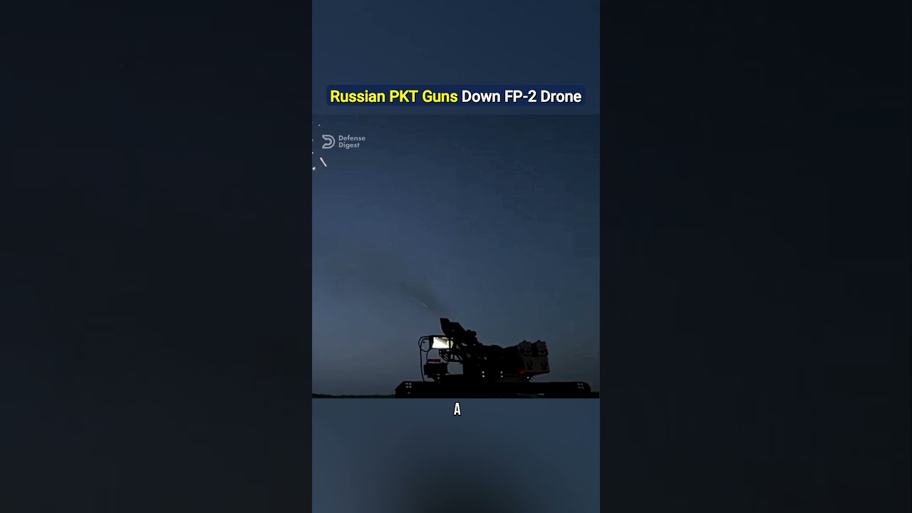 Российский пулемет ПКТ сбивает дрон FP-2!
