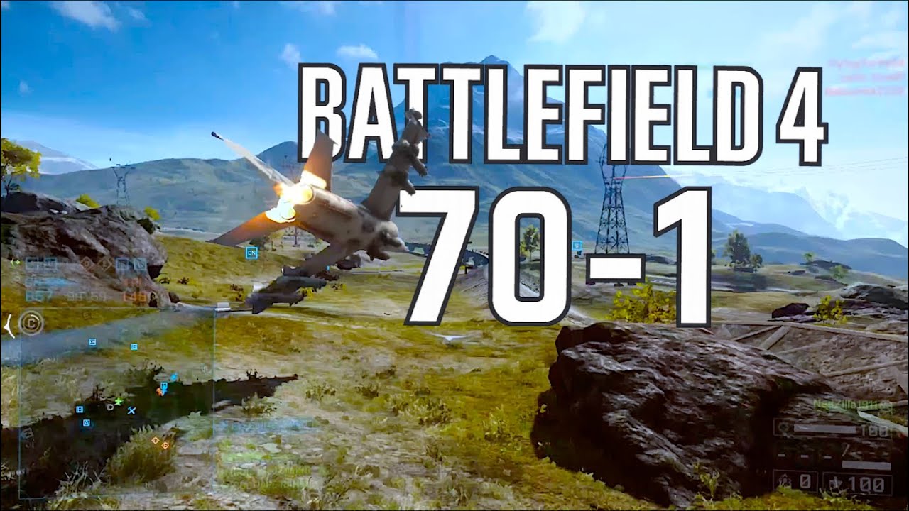 70-1 | Golmud Railway | Battlefield 4 | Attack Jet Gameplay #56