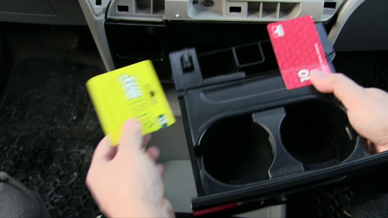 Toyota Sienna 2013 Cupholder Removal