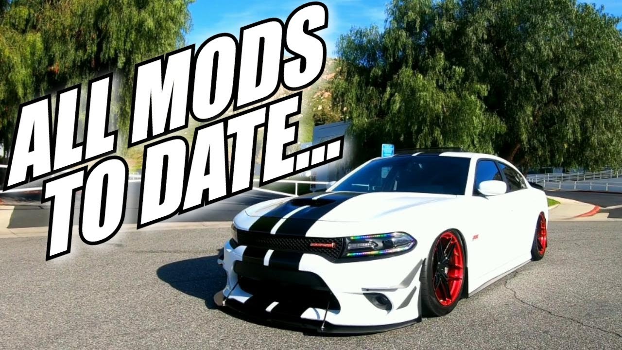 FULL MOD LIST ON MY DODGE CHARGER SCATPACK!  #FULLMODLIST #SCATPACK