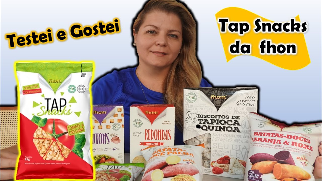 TESTEI E GOSTEI Tap Snacks sabor Tomate e Or&eacute;gano da Fhon! Snaks de Tapioca sem gl&uacute;ten sem aditivos!