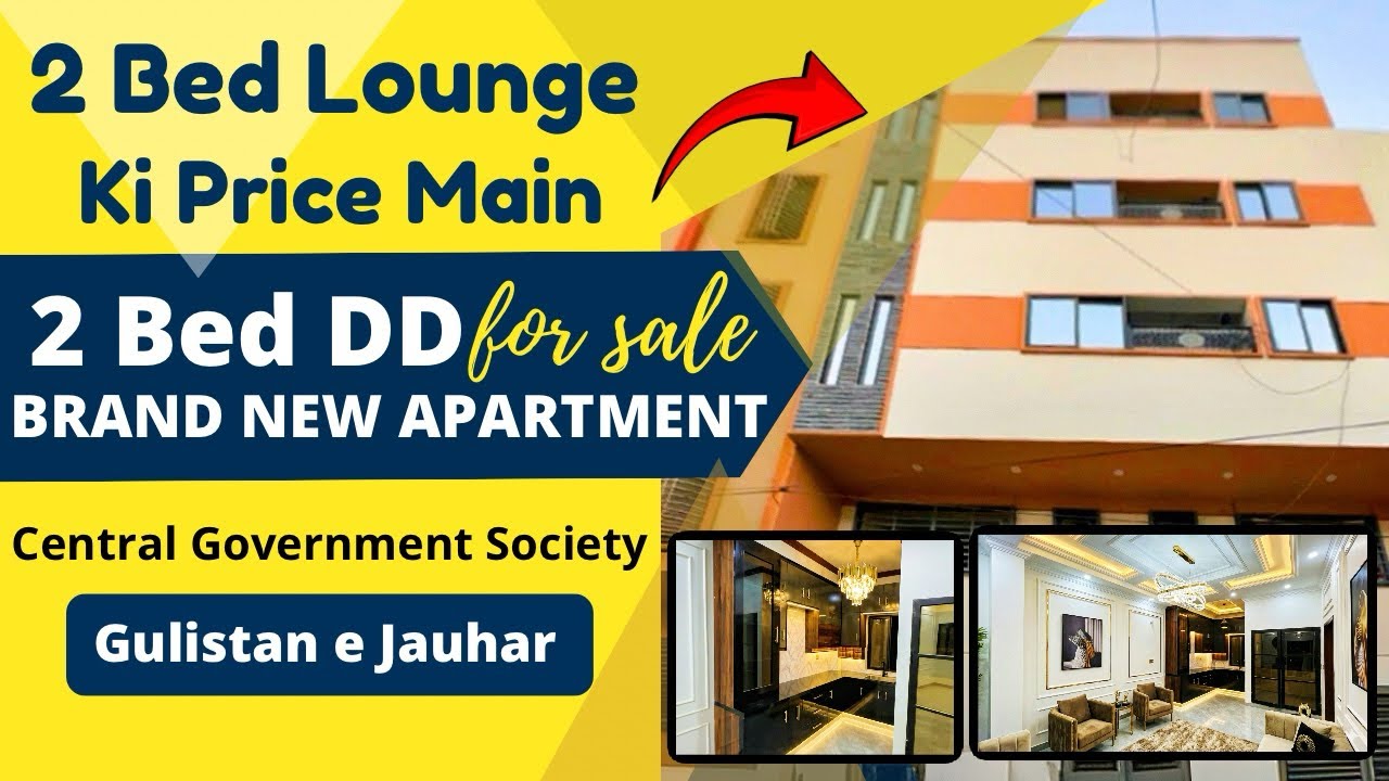 Inside a Brand New Ultra Modern 2 Bed DD Apartment For Sale in Karachi | Best in Gulistan-e-Jauhar 🔥