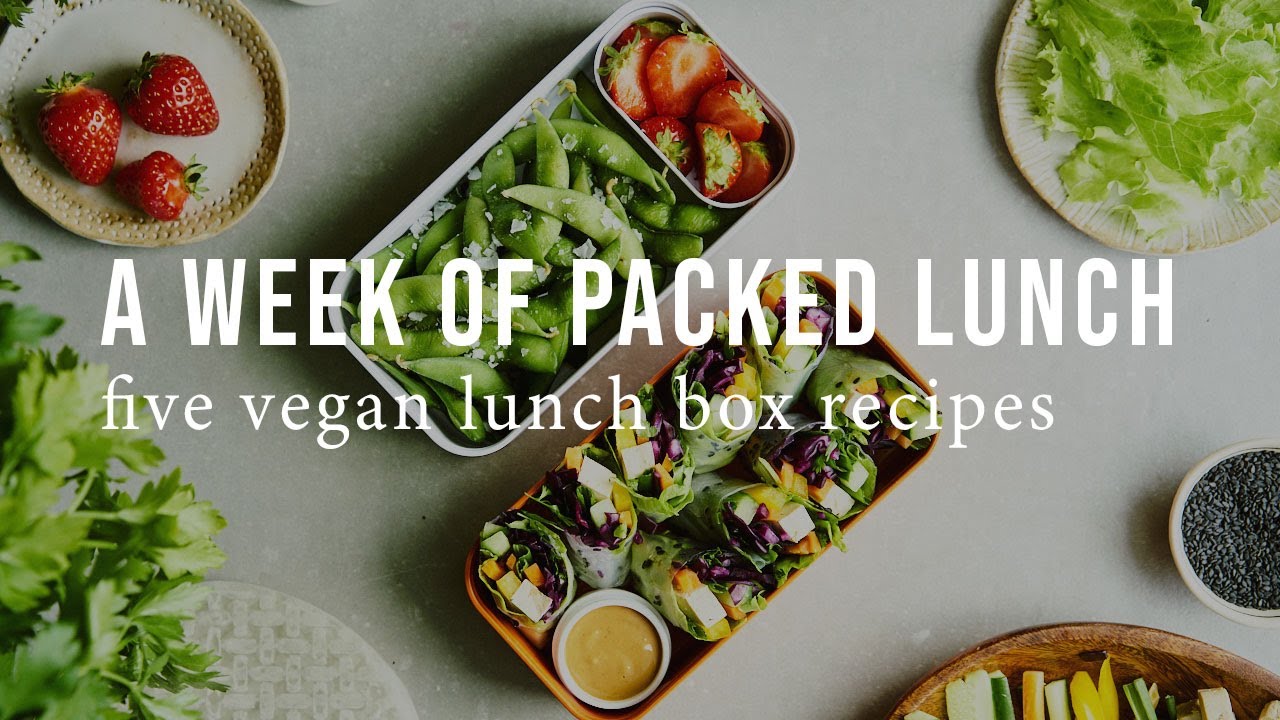 A WEEK OF VEGAN PACKED LUNCH | Good Eatings