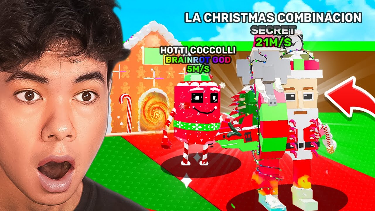 Finding the RAREST Brainrots in the Christmas Craft Machine! 
