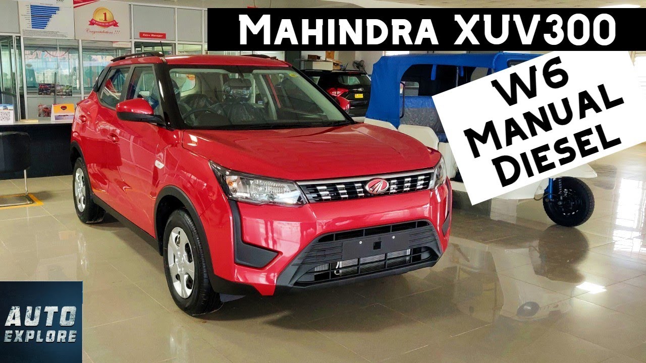 2021 Mahindra XUV300 W6 | Sunroof 2nd base Model | Manual Diesel | Auto Explore