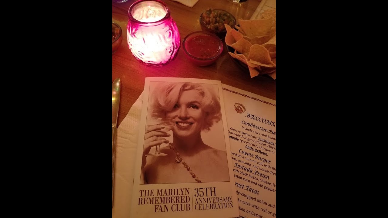 Marilyn Remembered President Greg Schreiner at the Club's 35th Anniversary Party