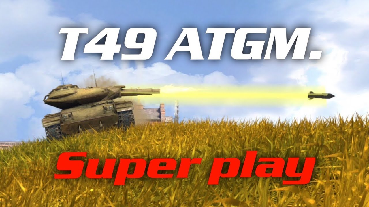 WoTBlitz Superplay : Extra edition : T49 ATGM in Training room : 神エイム！