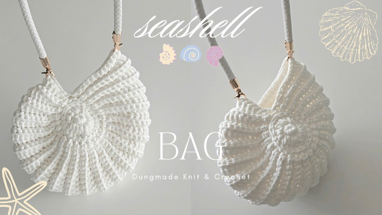 Crochet seashell bag | Hướng dẫn móc túi sò đi biển