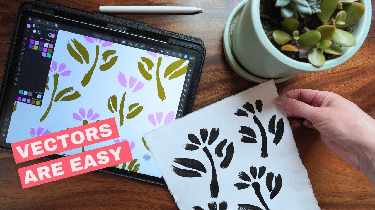 🎯This Is How Easy It Is to Vectorize Drawings #ipadart