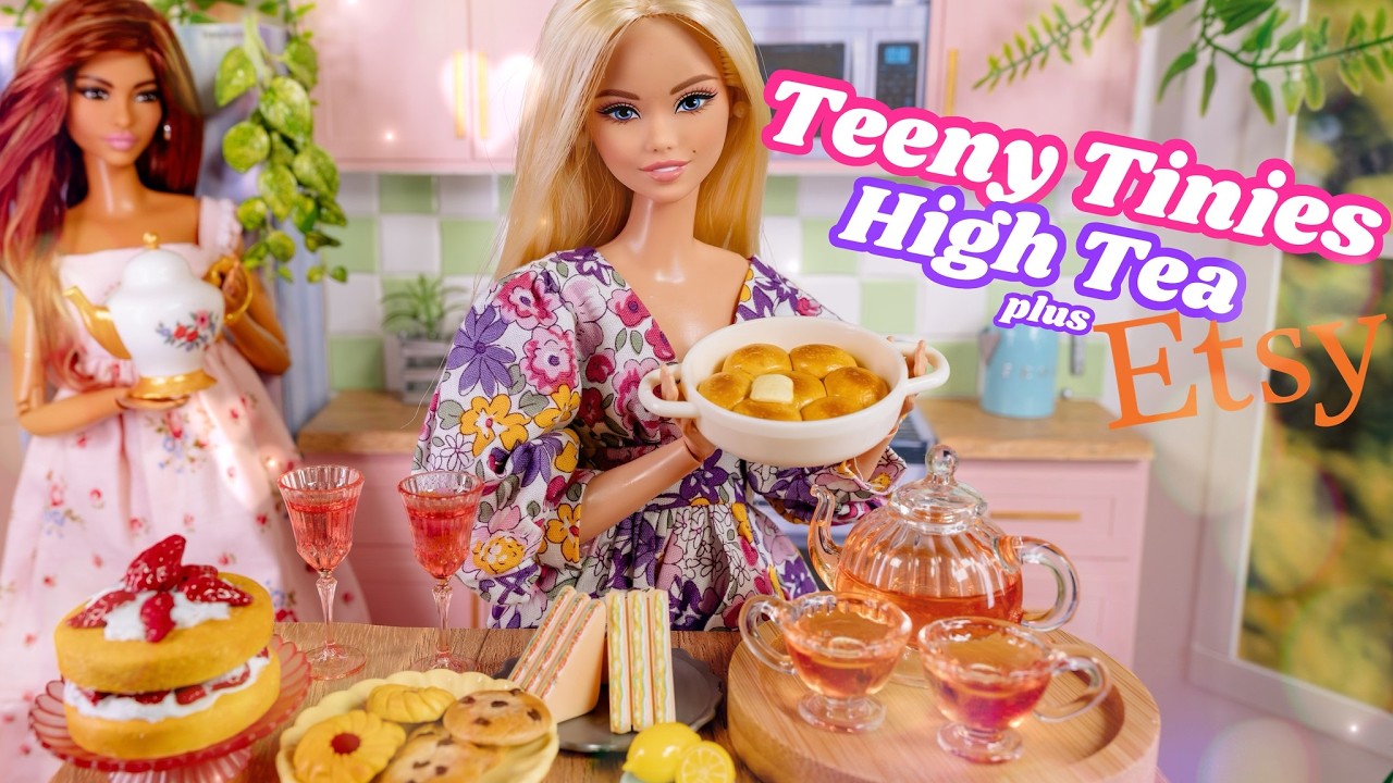 Teeny Tinies High Tea & Etsy Haul : Buttercream Dolls Cafe |  Labubu Attempt 2