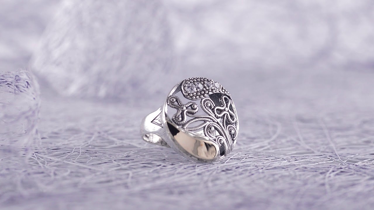 Simenda Jewellery Silver and Gold Ring