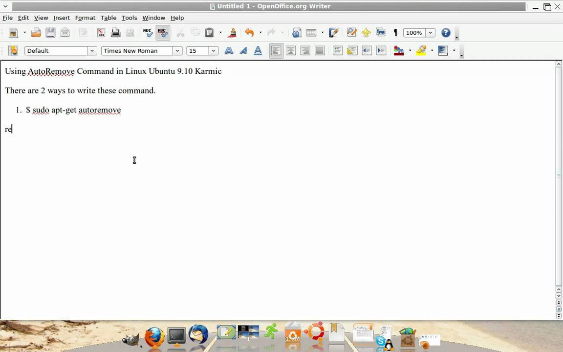 How to use autoremove & autoclean command in Linux Ubuntu 9.10 and latest