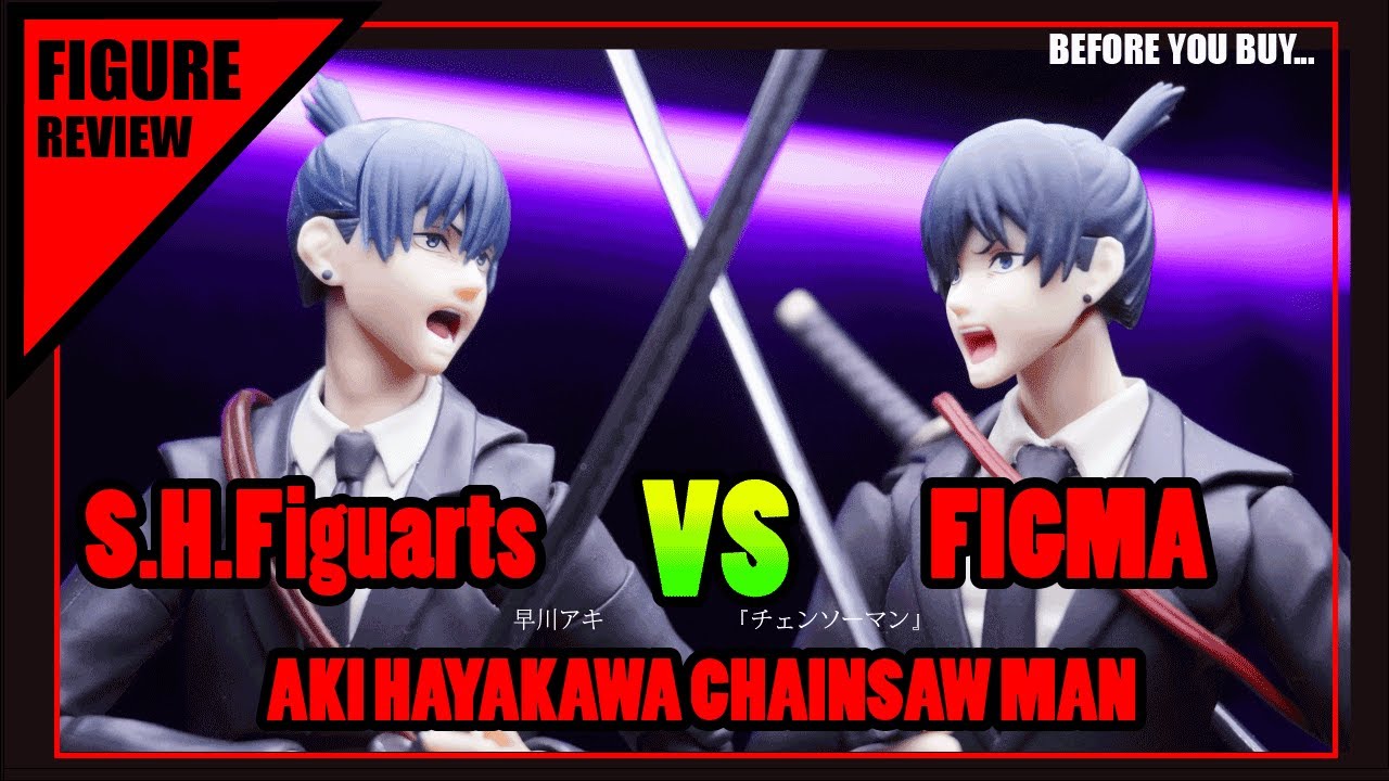 AKI HAYAKAWA S.H.Figuarts and FIGMA review! 鏈鋸人早川秋 shf 及 figma大對比.