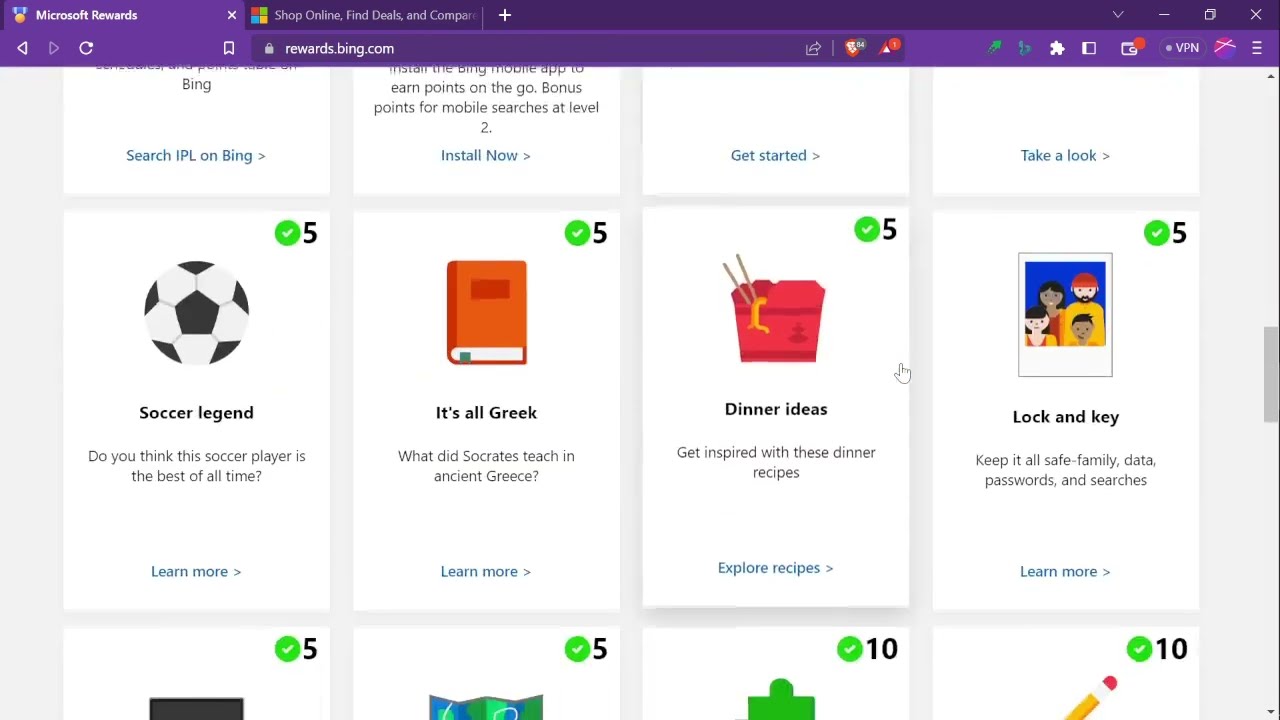 (PC ONLY) Microsoft Rewards Shopping Trick | 100 points daily #microsoft #microsoftrewards #earning