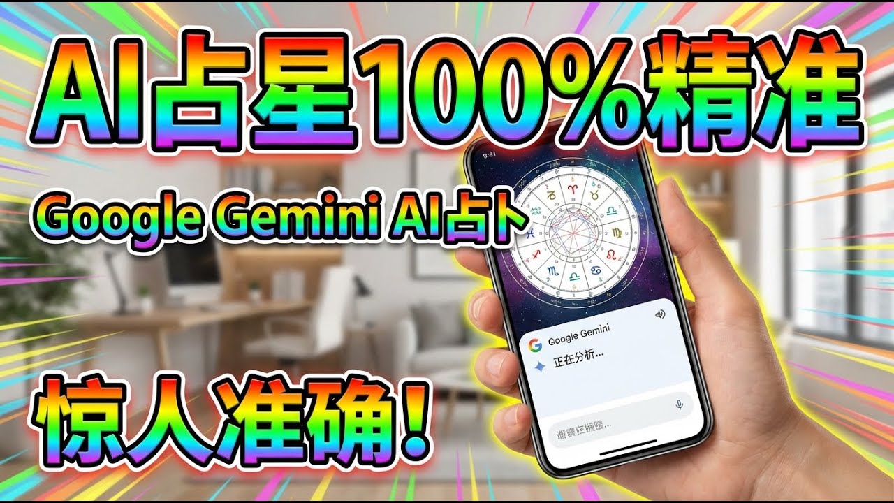AI占星搞副业！零基础用Gemini 3 Pro精准解盘，月入无上限的交付方法！