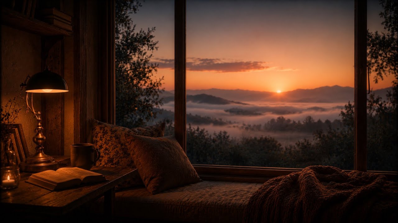 misty morning music to quiet your overthinking mind | warm ambient sleep music for calm