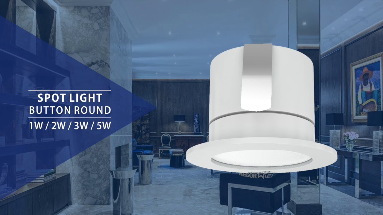 REGORLED - SPOT LIGHT BUTTON ROUND!