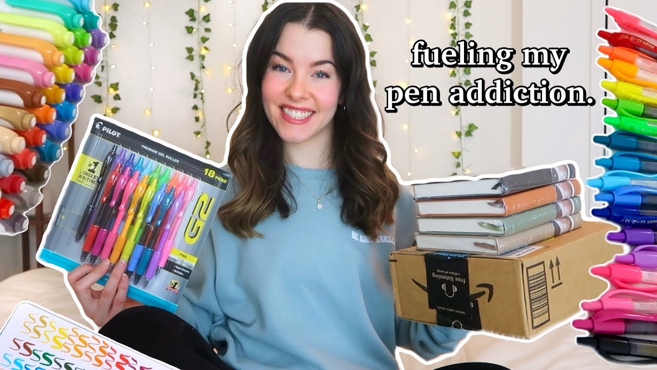 Канцелярские товары!!🖊️📚🌈✨ (РАСПАКОВКА + ОБРАЗЦЫ) | ручки mildliners, ручки-кисти Pentel Sign, ру...