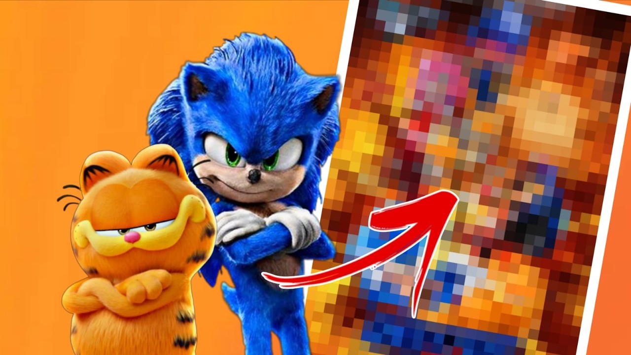 Making a custom Sonic X Garfield Movie poster crossover (Fan poster) - Sonic 492