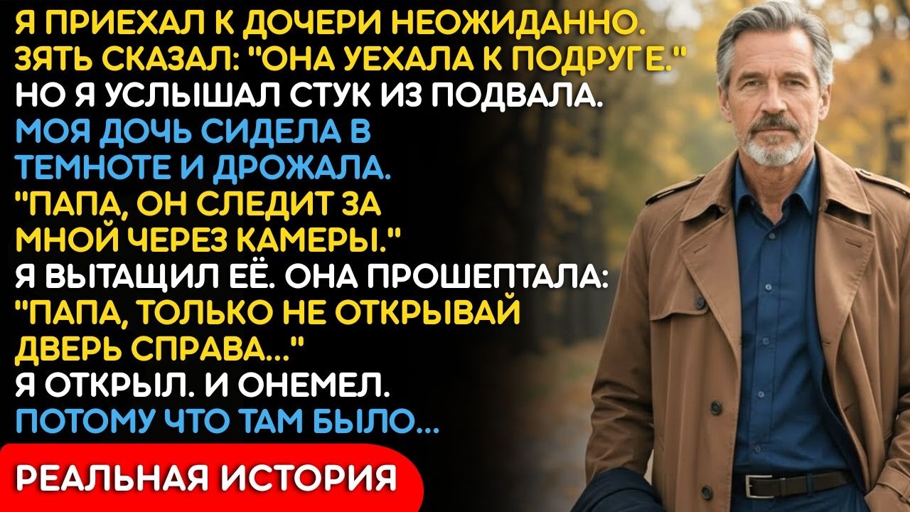 Я Приехал К Дочери Без Звонка. Она Сидела В Подвале И Шептала: Папа, Не Открывай Дверь Справа...
