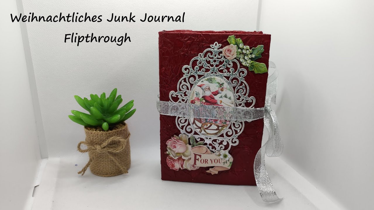 Weihnachtliches Junk Journal Flipthrough / Stamperia Pink Christmas