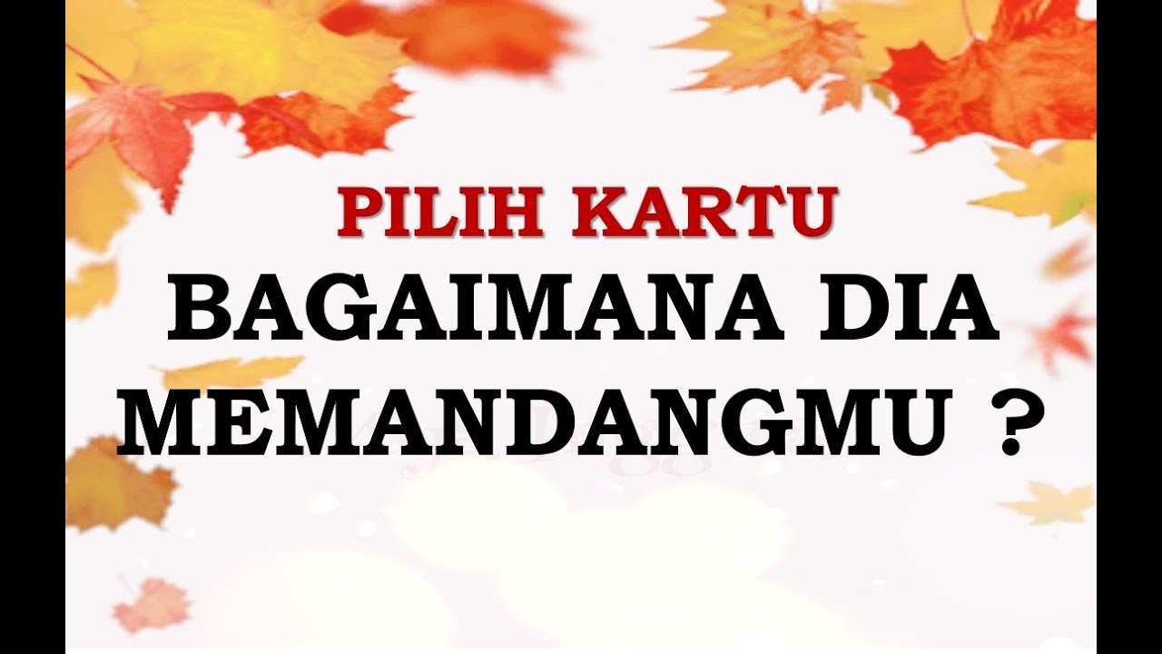 PILIH KARTU: BAGAIMANA DIA MEMANDANGMU ?